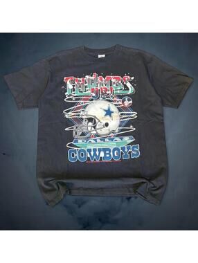 Vintage 90s Dallas Cowboys Thumbs Up Graphic Tee XL NFL Football Shirt Top Dawg
